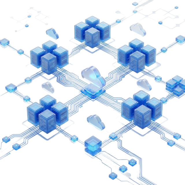 Interconnected data infrastructure visualization